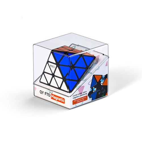 XMDCuber QY Magitech Octahedron Cube Vitesse Magnétique, Cube Magnétique sans Stickers pour Collectionneurs Avancés (ver