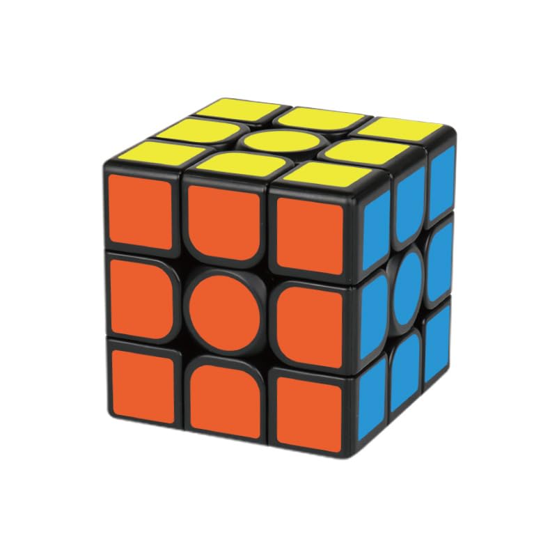 Cube Magique de Vitesse Speed Cube 3x3 pour Débutants et Expérimentés - Rotation Fluide - Noir