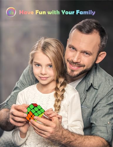 ROXENDA Cube de Vitesse 3x3 Speed Cube Super-Durable avec Couleurs Vives pour Débutants et Compétiteurs (3x3x3)