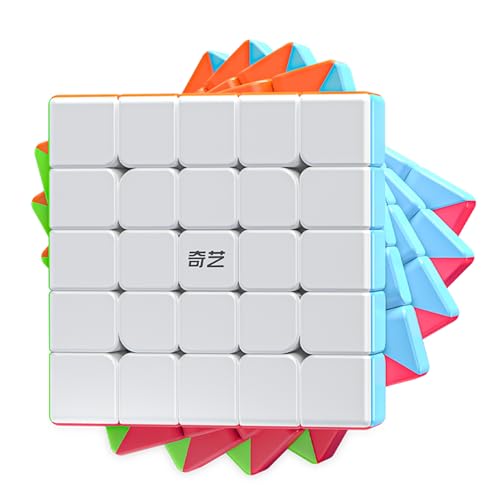 Cube de vitesse 5x5 XMDCuber QYStickerless PUprofessionnelCEF62 mm