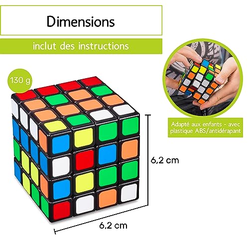 CUBIDI® Cube Magique 4x4x4 - Vitesse avec Caractéristiques de Rotation Optimisées - Classique Jouet 4x4 pour Adultes et 