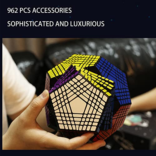 Puzzle Megaminx Speed Cube Noir 3D Cadeau Noël d'Anniversaire pour Enfants