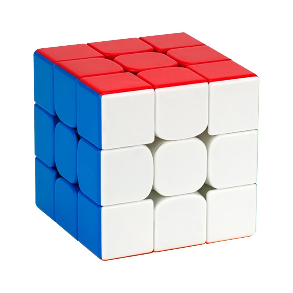 Cube de vitesse 3 x 3 x 3 sans autocollant, cube magique lisse résistant aux marques, jouet éducatif pour enfants amélio