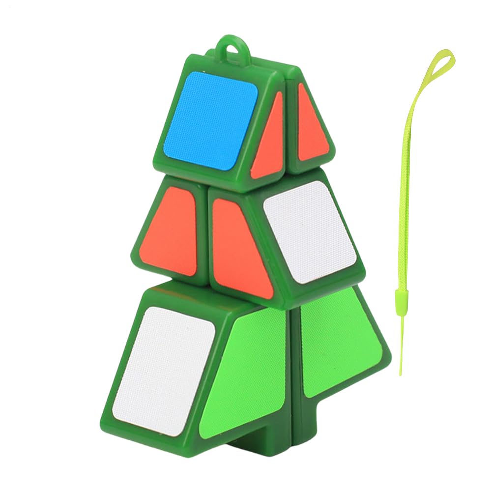 Cube de sapin de Noël pour adulte, décoration puzzle porte-clés, 1 x 2 x 3, arbre de Noël de vitesse