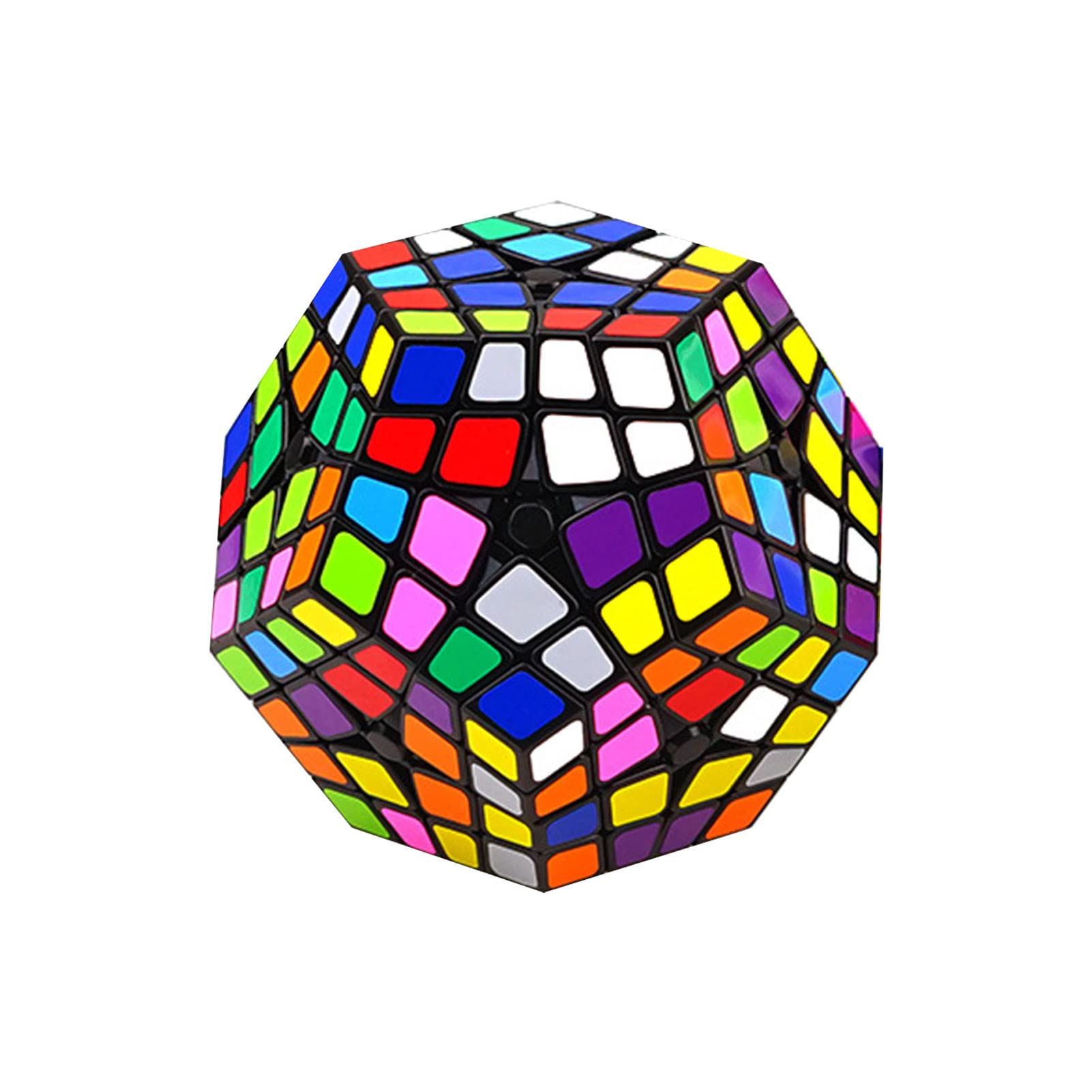 Puzzle Megaminx Speed Cube Noir 3D Cadeau Noël d'Anniversaire pour Enfants