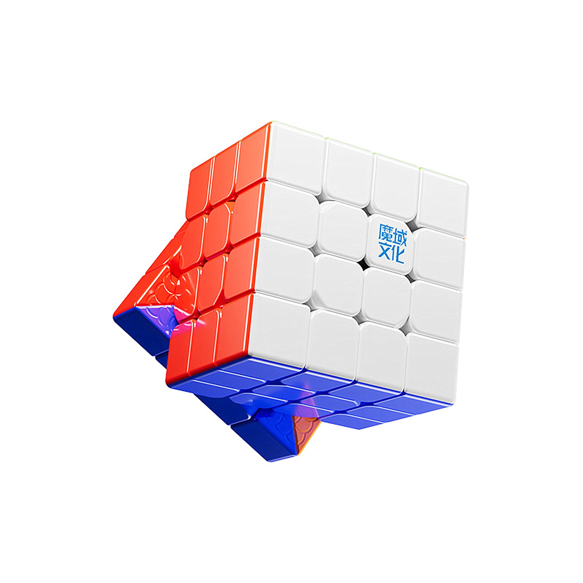 Cube de Vitesse Magnétique MOYU AOSU V7 4x4x4 WRM V7 - 96 Aimants à Rail Unique, Cube Magique pour Cubers Sérieux et Com