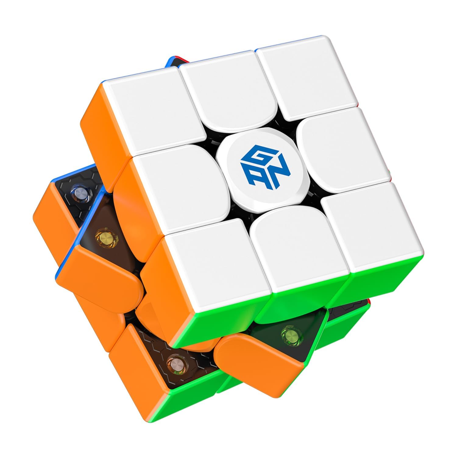 GAN 356M Lite Cube de Vitesse Magnétique 3x3, Cadeau pour Enfant et Adultes avec 48 Aimants Visibles et GES+/IPG Numériq