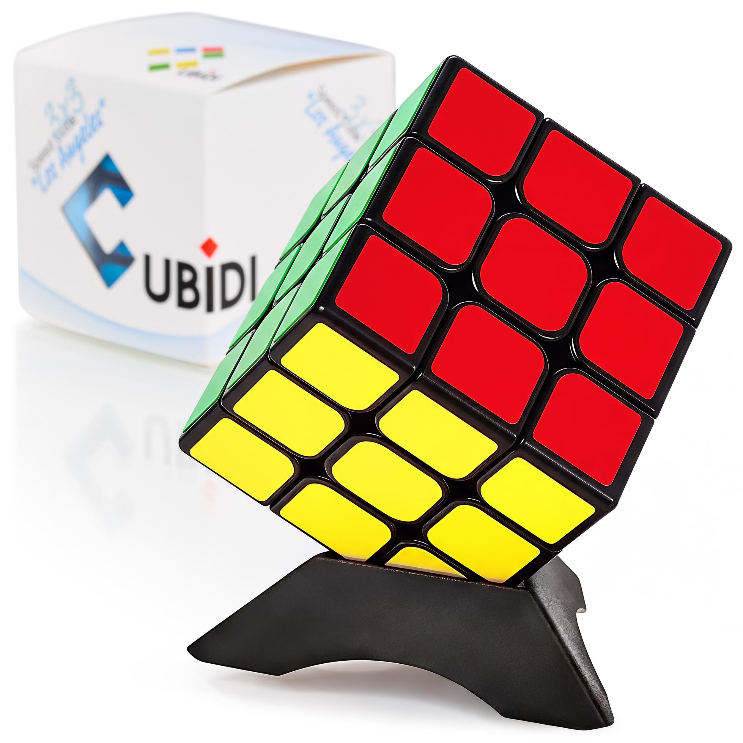 CUBIDI® Cube de Vitesse 3x3 - Tourne Vite et Lisser comme l'Original - Casse-Tête Adultes/Etudiants + Enfants 3x3x3 - Ul
